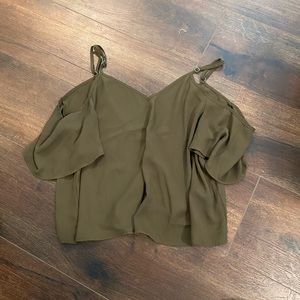 Olive Green Toni Crop Top
